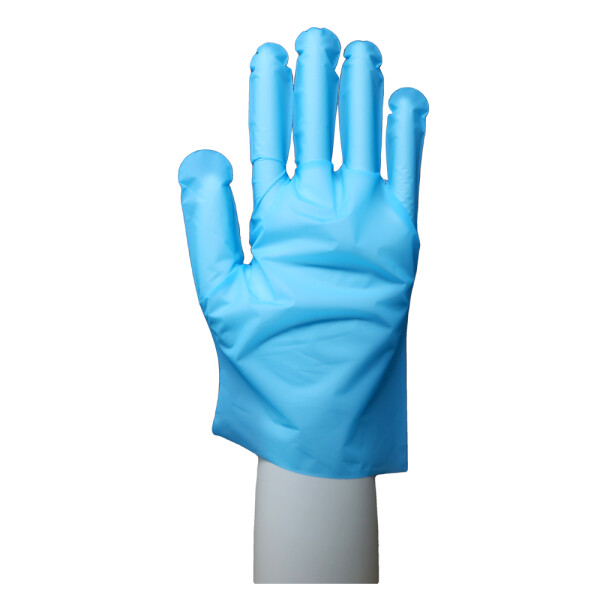 200xTPE Handschuhe blau/weiß UNIPROTECT-FlexiTouch, Unigloves, puderfrei, Box á 200Stk