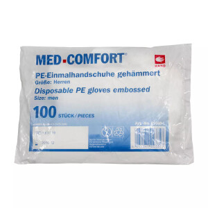 Ampri Med-Comfort PE-Vlies-Überschuhe blau 100 Stück Einwegschuhe Einmalschuhe 