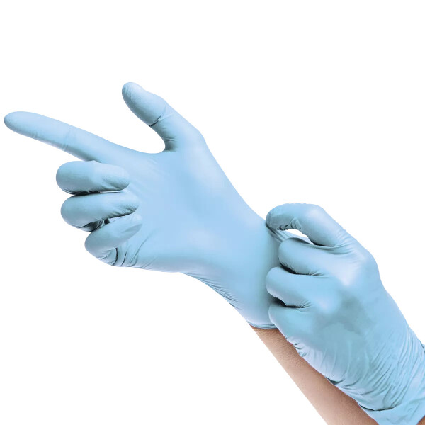 Einmalhandschuhe Nitril - Box á 100 Stk Epiderm Protect BLUE PLUS by MED-COMFORT