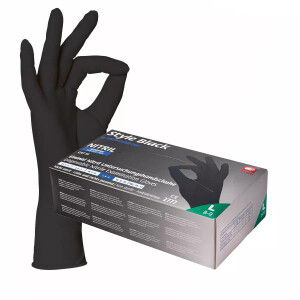 Einweghandschuhe schwarz - Nitril "Style Black", Box á 100 Stück Größe XS