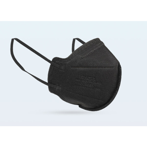 KINGFA FFP2 Maske - schwarz (CE 0598), Box á 10 Masken - einzeln verpackt