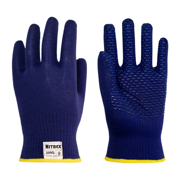 10 Paare Schutzhandschuh Kälte "Nitrex 299G" Arbeitshandschuhe - blau