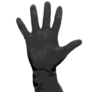 High Grip Einmalhandschuh aus Nitril in schwarz -...