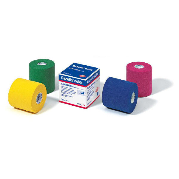 Gazofix® color - selbsthaftende, elastische Fixierbinde 8 cm x 20 m - verschiedene Farben