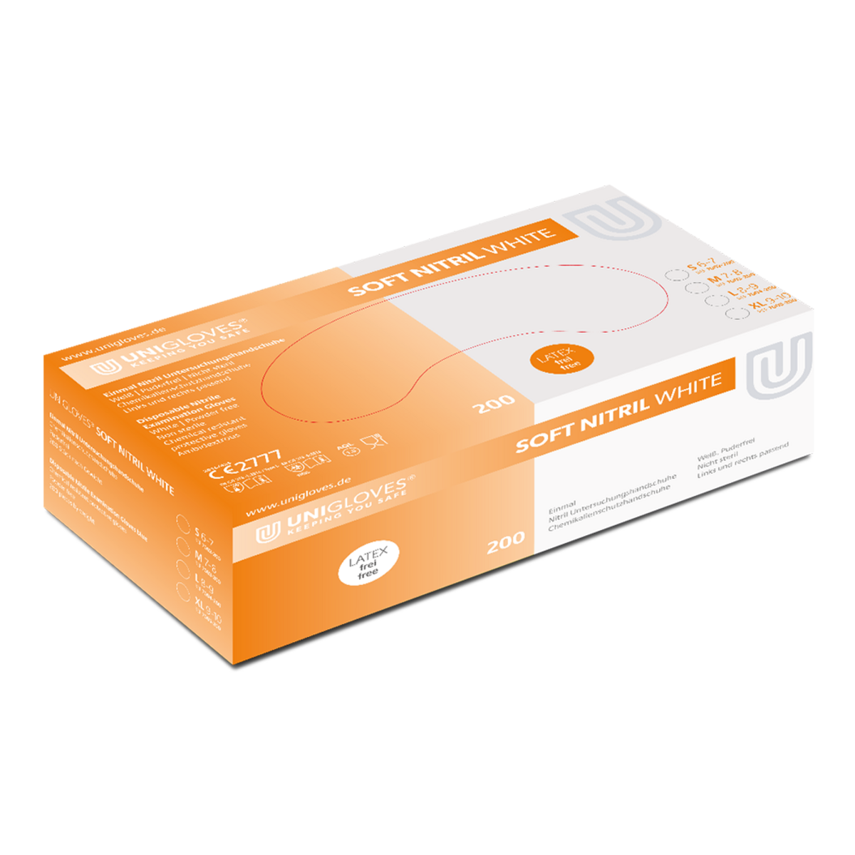 Nitrilhandschuhe Nitril Handschuhe in we box