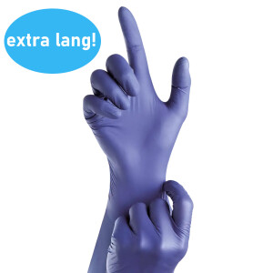 Einmalhandschuhe EXTRA LANG Nitril blau EPIDERM PROTECT...