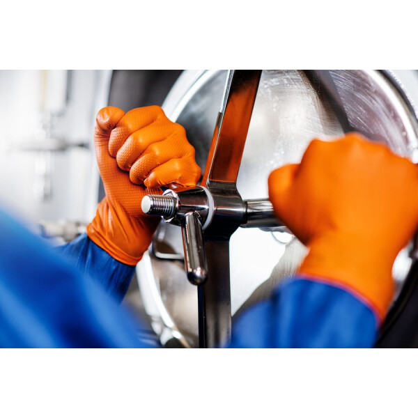 Mercator GOGRIP Orange - Premium Einmalhandschuhe aus Nitril, 3,18 €