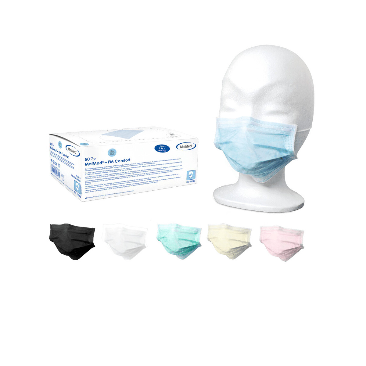 Mundschutz mit Gummiband - Box á  box