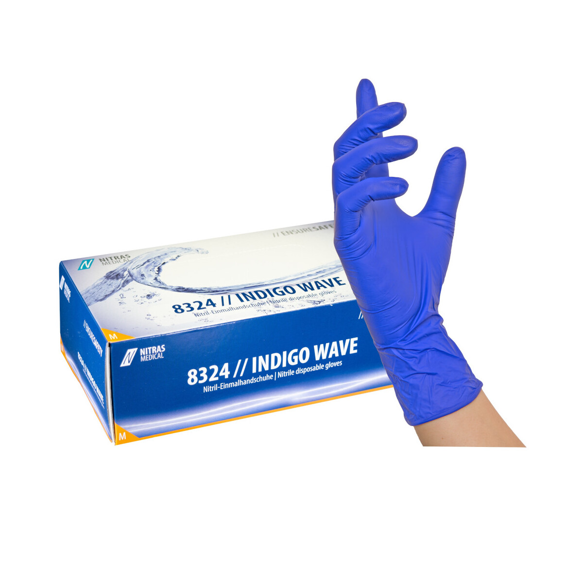 Bunte Nitrilhandschuhe 100 Stück &n box