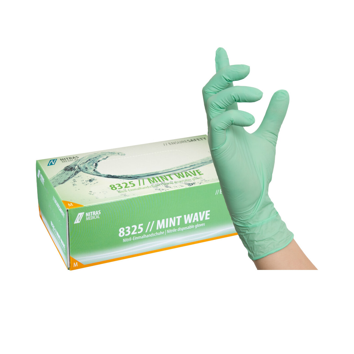 Bunte Nitrilhandschuhe 100 Stück &n box