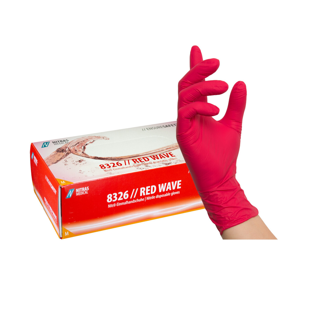 Bunte Nitrilhandschuhe 100 Stück &n box