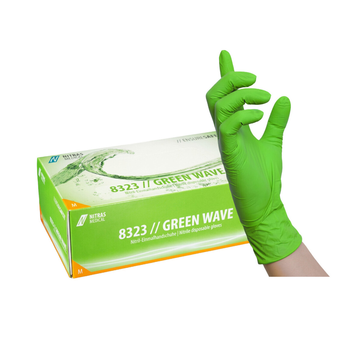 Bunte Nitrilhandschuhe 100 Stück &n box