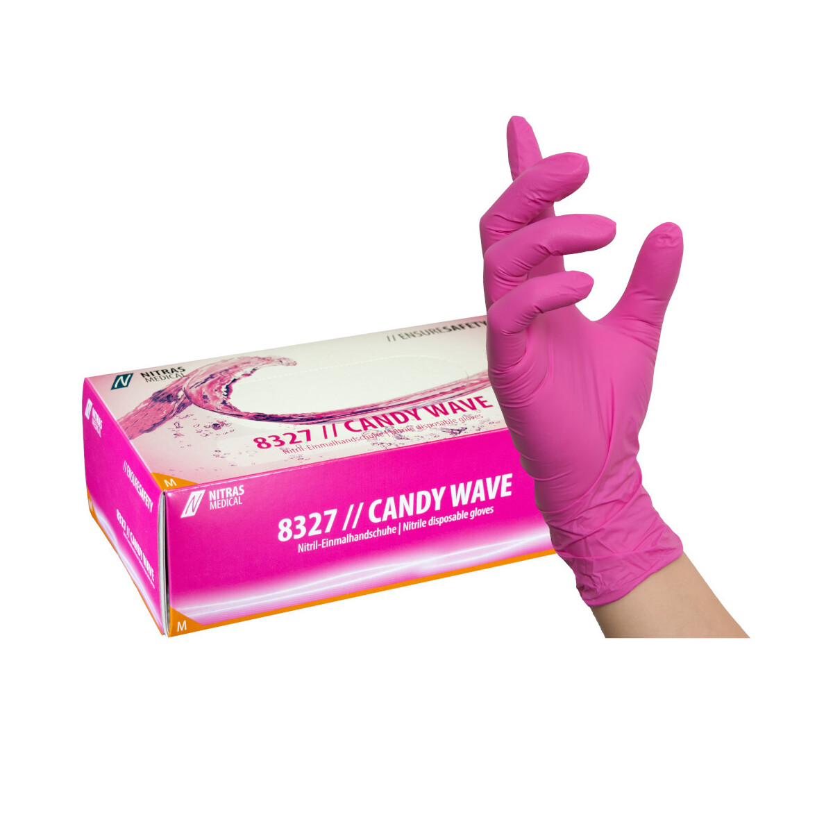 Bunte Nitrilhandschuhe 100 Stück &n box