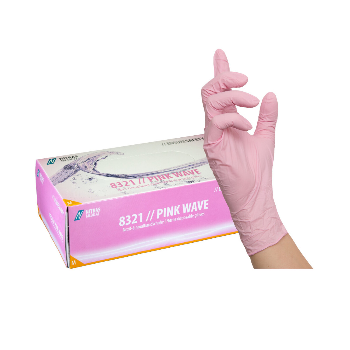 Bunte Nitrilhandschuhe 100 Stück &n box