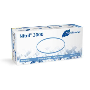 Nitril 3000 weiß Meditrade, Box á 100 Stück XS