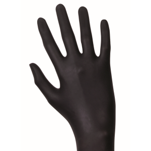 Latexhandschuhe Einmalhandschuhe schwarz Tattoo Hand