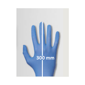 Nitril Handschuhe extra lang 300mm blau Einmalhandschuhe...