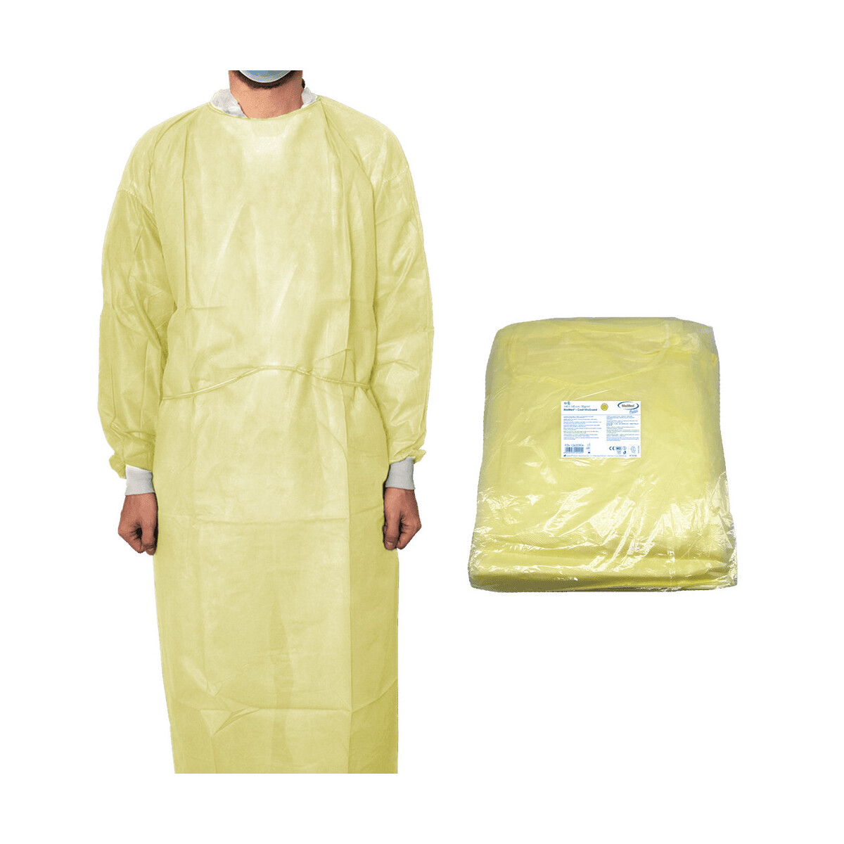 10x Viren Einweg-Schutzkittel "Viru box