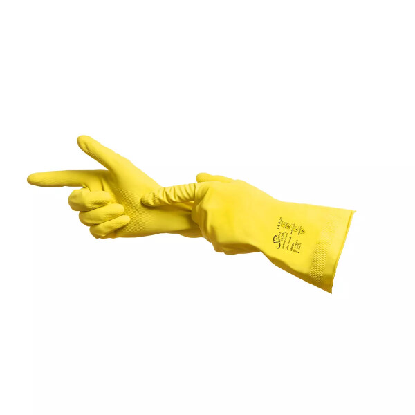 Chemikalien Schutzhandschuh "Solid Safety", gelb, Latex, 1 Paar 7 small